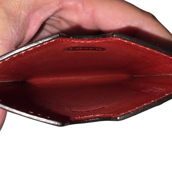 Vintage Coach Leather Double - Sided Mirror w/ Case 1990s - Picture 8 of 9